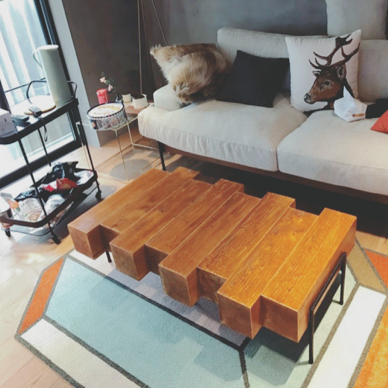 Nordic Solid Wood 'Block style' Coffee Table